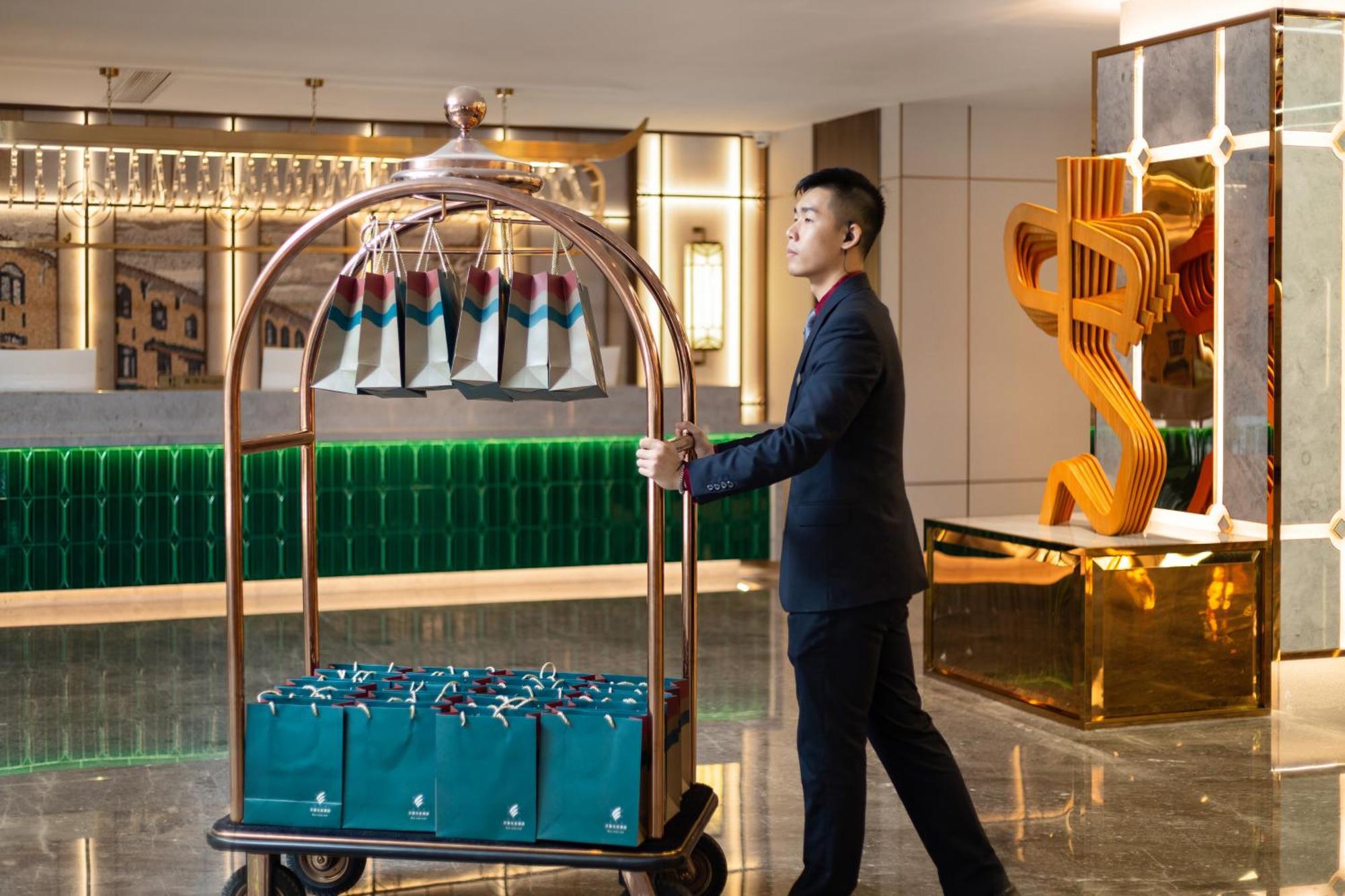 Guangzhou Wogo Yuanbao Hotel-Zhujiang New Town-Free Canton Fair Shuttle Bus & Overseas Buyer Registration Services المظهر الخارجي الصورة
